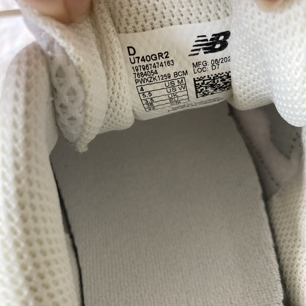 New Balance‎ 740 Women's 5.5 Men's 4 White Marsh Green Shoes Trainer U740GR2 - Picture 7 of 9